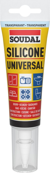 Soudal Universal-Silikon 80ml transparent, 124744